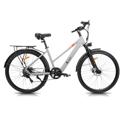 Electric Bikes for Adults,700C Electric Bicycle Pedal Assist Ebike for Men Women with 250W Motor and 36V 10Ah Battery, Commuter City E Bike with Shimano 7 Gears Range 35-90km (SW03)