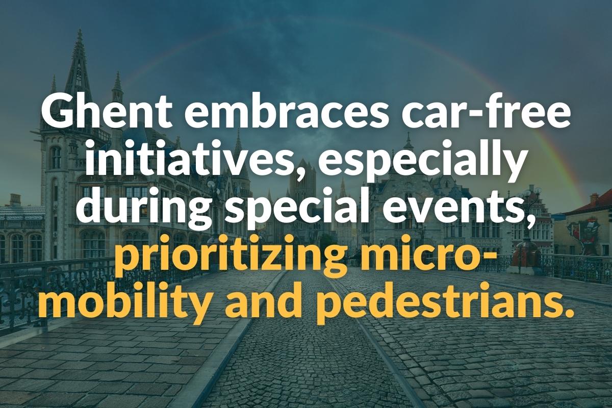 car-free sunday ghent, belgium