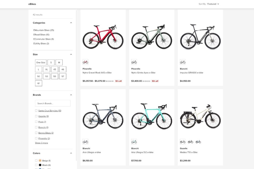 Competitive cyclist ebikes list